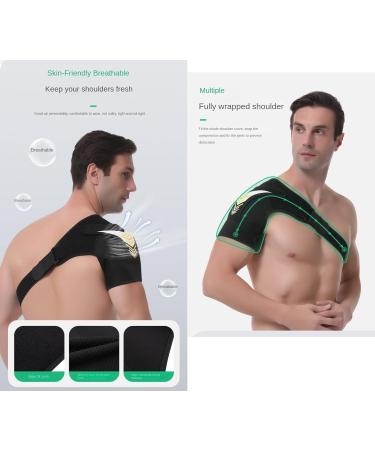 Adjustable Neoprene Shoulder Support Brace for Rotator Cuff Injury - Compression Wrap for Men & Women - Buy Online on GoSupps.com