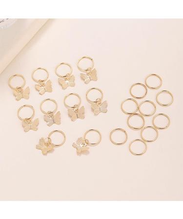 20PCS Hair Beads For Women Braids Jewelry For Hair Dreadlocks Accessories Metal Gold Silver Clips For Hair Braiding Beard Decoration For Girls Women one color D - Buy Online on GoSupps.com