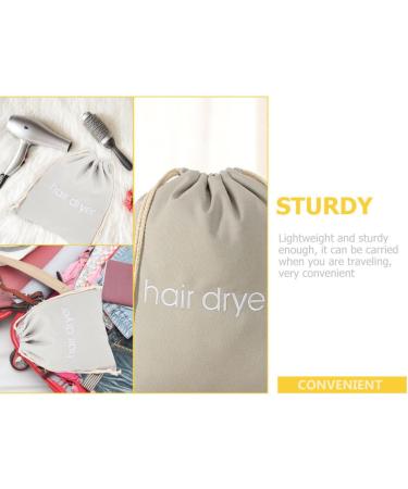Baluue 12 Pcs Hair Dryer Storage Bag Hairdryer Storage Bag Hair Dryer Case Hairdryer Bags Fabric Light Grey - Buy Online on GoSupps.com