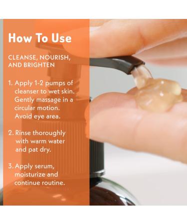 Vitamin C Cleanser | Anti-Aging Face Wash for Fine Lines, Dark Circles & Age Spots | Cruelty-Free Gel with Aloe Vera & Vitamin E - Buy Online on GoSupps.com