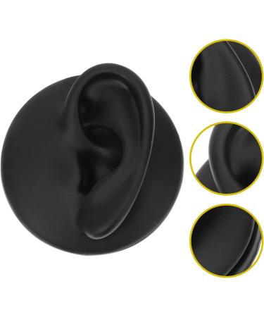 Beaupretty Medical Ear Model Presentation Stand - Silicone Jewelry Earring Holder 6.5x6.5cm - Food Quality Black - Buy Online on GoSupps.com