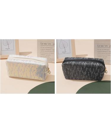 New Embroidered Sequin Makeup Bag with Large Capacity High Appearance Cute Portable Storage Bag Washing Bag (Black) - Buy Online on GoSupps.com