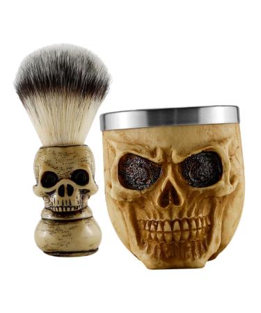 Coheali 1 set of razor cup cup cream foam shell hairdressing staubwedel brush razor brush and bowl stationery box men's shaving set male gifts manbook man mane mane