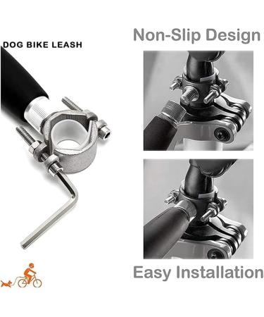 Hands-Free Bicycle Dog Leash - Stainless Steel Safe for Pets Simple Installation for Jogging & Cycling - Buy Online on GoSupps.com