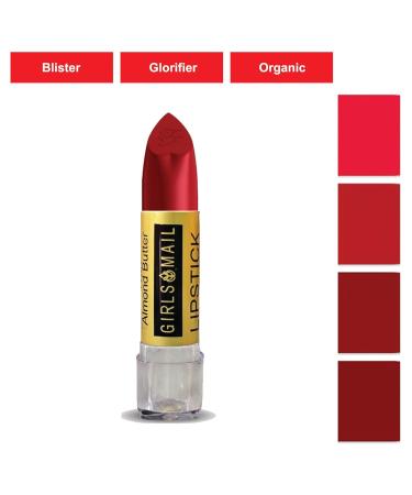 Organic Almond Chapstick Lip Balm - Heritage Dark Red - Moisturizing Makeup Butter for Young Women - Cute & Bold Lip Care Set - Buy Online on GoSupps.com