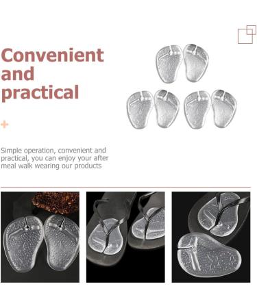 GLEAVI 6 Pairs Forefoot Slipper Pad Cushions - Silicone Toe Protectors for Sandals & High Heels - Anti-Slip Insole Pads Gel Cushioning - Buy Online on GoSupps.com