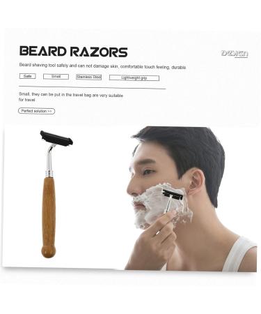 Beavorty Bamboo Handle Razor Set - 4 Double-Edged Manual Razors for Smooth Shaving - Eco-Friendly Male Grooming Tools - Buy Online on GoSupps.com