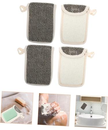 Baluue 16 Pcs Black Linen Soap Bag Foaming Soap Shower Foaming Bag Soap Pouch Cotton Soap Bags Flax - Buy Online on GoSupps.com