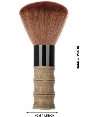 Kcabrtet Wooden Handle Duster Brush Soft Barber Neck Face Duster Hair Brush Fiber Hair Salon Cutting Hairdressing Hairbrush - Buy Online on GoSupps.com