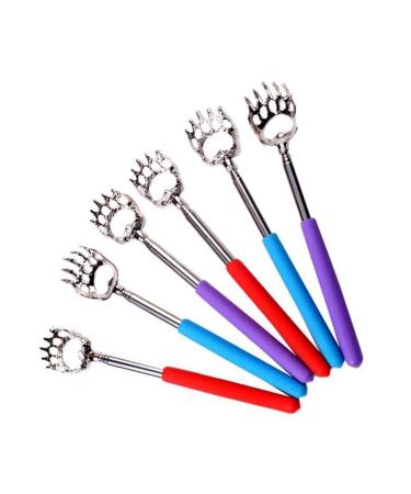Beavorty 6st back scratch body massage tab. Portable massage device Telescopic back massager personalized trigger point massage back metal spatula tool tickling