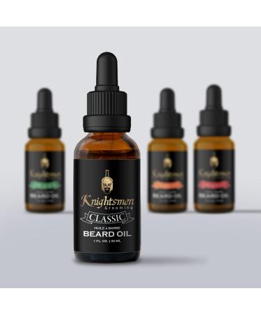 Men's Classic Beard Oil - Made in Canada | Coconut Argan Jojoba Castor & Grapeseed Oil + Vitamin E for Ultimate Grooming - Buy Online on GoSupps.com