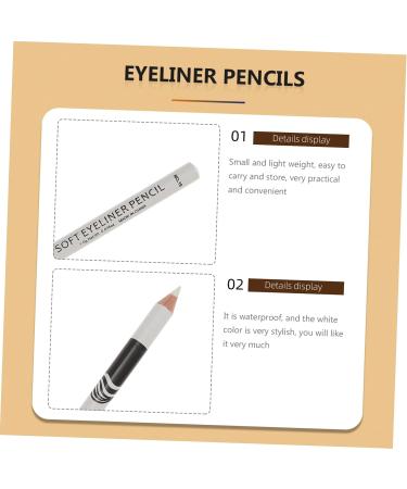 TOVINANNA 12pcs Lying Silkworm Eyeliner Makeup Eyeliner Iluminador De Maquillaje Pencil Wood White Eyes - Buy Online on GoSupps.com