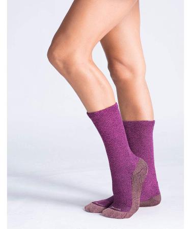JAVIE Copper Crew Socks - Men & Women Sports Wicking Moisture Workout Training Socks - Diabetic Non-binding Seamless Toe - 5 Pairs - Medium - Black, Fuchsia, Blue - Buy Online on GoSupps.com