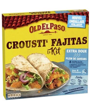 Old El Paso Old El Paso Crousti' Fajitas Le Kit Extra Soft 520 g (Pack of 3)