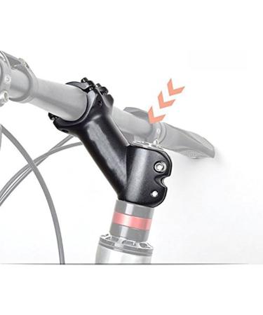 Wake MTB Stem 45 31.8 90mm Short Handlebar Riser | Aluminum Alloy Black | for MTB Road Bike BMX Cycling - Buy Online on GoSupps.com