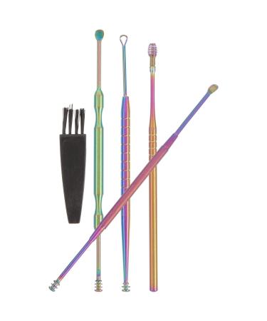 ULTECHNOVO Ear Cleaner 1 Set Ear Pick Earwax Removal Kit Ear Cleansing Tool Set Ear Curette Ear Wax Remover Tool with Cleaning Brush for Women Men Adults Ear Wax Removal Kit