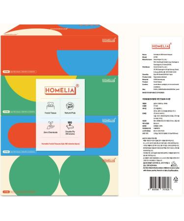 HOMELIA Facial Tissues Box 720 Tissues - Soft Tissue Paper - 4 Flat Boxes - Kleenex Replacement - Buy Online on GoSupps.com
