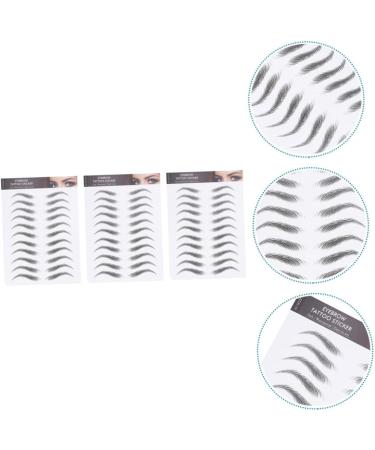 Beavorty 9 Sheets waterproof eyebrow stickers makeup stickers eyebrow transfers stickers Artificial Eyebrow - Buy Online on GoSupps.com