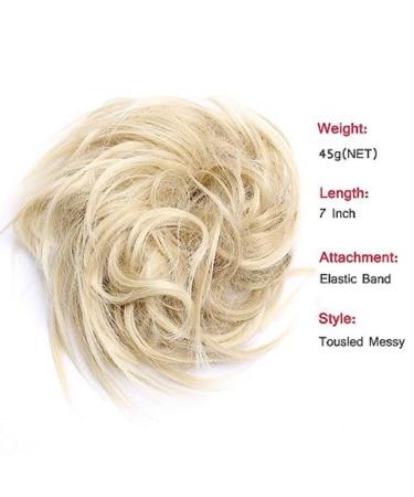 Tess Hair Part Dutt Hair Tie | Medium Blonde Hair Extensions for Women | 45g Smooth Knot Updo | Affordable Hair Accessories - Buy Online on GoSupps.com