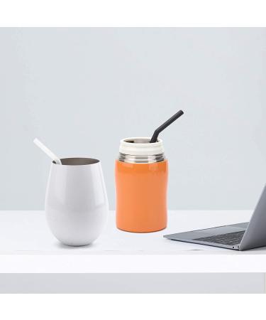 12 Short Clear Silicone Straws for Kids - BPA Free, Eco-Friendly, 4 Brushes - Fits 6-10 oz Tumblers - Buy Online on GoSupps.com