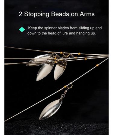 Giyofom Umbrella Rigs for Bass & Stripers Fishing | Freshwater Swimbait Bait Rig Set - Blue  - Buy Online on GoSupps.com