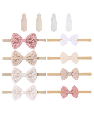 12 pieces of toddler head cover hair tie with loops for newborns printed hair clips hair bands with loops for babies - Buy Online on GoSupps.com