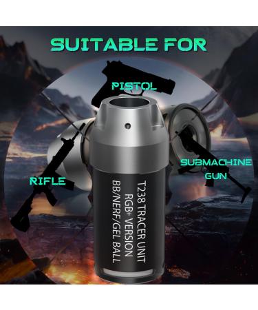 T238-RGB+ Airsoft Tracer Unit - Spitfire Tactical Tracer for Airsoft NERF & Gel Blasters - High Performance in Black - Buy Online on GoSupps.com