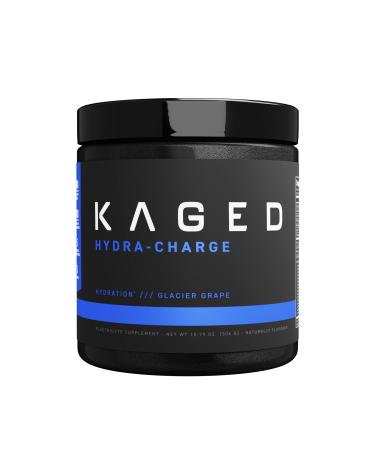 Kaged Muscle Electrolytes, Hydra-Charge Premium Electrolyte Powder, Hydration Electrolyte Powder, Pre Workout, Post Workout, Intra Workout, Glacier Grape, 60 Servings, Clear Glacier Grape 60 Servings (Scoop)