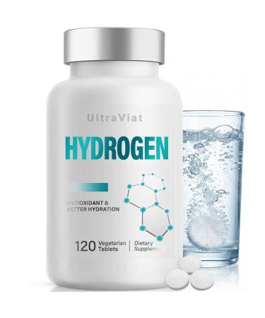 Hydrogen Water Tablets with Magnesium H2 Molecular Hydrogen Tablets for Drinking Water Supports Energy Metabolism Cognitive & Antioxidant 120 Count 120 Count (Pack of 1)