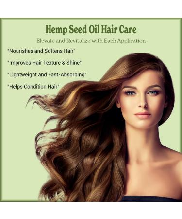 Natural Born Oils Hemp Seed Oil 8oz Organic Cold-Pressed Omega-3 & 6 Skin Elasticity Enhancer Hair Strengthener - Buy Online on GoSupps.com