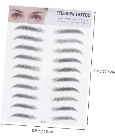 FOMIYES 6 Pcs 3d Eyebrow Stickers Waterproof Suit Natural Imitation Eyebrow Template 6d Eyebrow Trimming - Buy Online on GoSupps.com