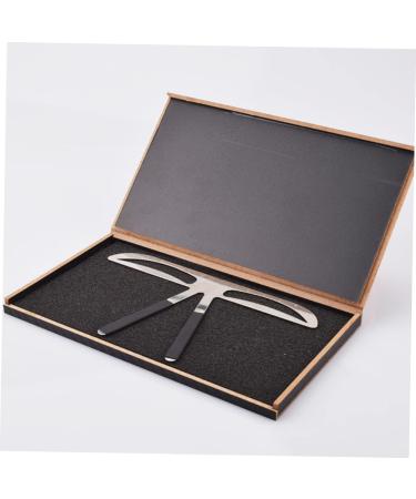 Ipetboom 2pcs Assistant Shaper Stencil Three-point Eyebrow Ruler Template Balance Ruler Stainless Steel Miss - Buy Online on GoSupps.com