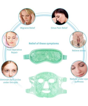 Face Mask Beauty and Cooling Eye Pads Eye Mask Cooling with Gel Face Mask Eye Mask Cooling Warming Reusable Gel Eye Mask for Swollen and Tired Eyes Dark Circles - Buy Online on GoSupps.com