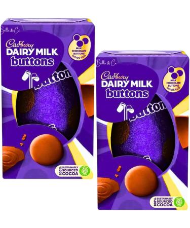 2x Dairy Milk Buttons Chocolate Easter Eggs | Easter Eggs For Kids | Perfect for Easter Gift | Perfect for Egg Hunt | Chocolate Gifts | Chocolate Easter Egg 2024 | Easter Party | 98g - Buy Online on GoSupps.com