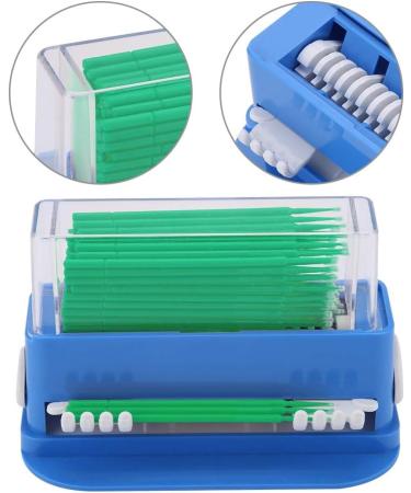 Verdant Touch Dental Micro Brushes - Disposable Micro Applicator Tips Bendable Green Sticks 100 Count with Dispenser Box for Perfect Oral Care - Buy Online on GoSupps.com