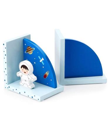Mousehouse Gifts - Children's 3D Rocket Bookends | Wooden Space Motif | Perfect Gift for Kids - Buy Online on GoSupps.com