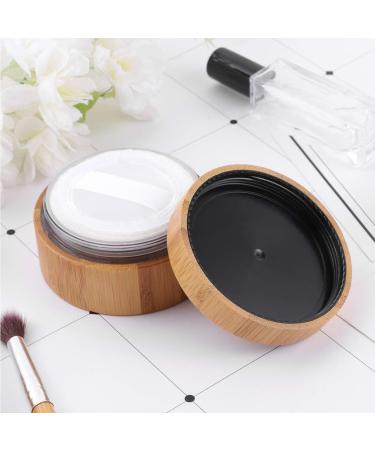 Healifty Talcum Powder Puff Powder Box with Puff Bamboo Eco Friendly Powder Puff for Baby Women - Buy Online on GoSupps.com