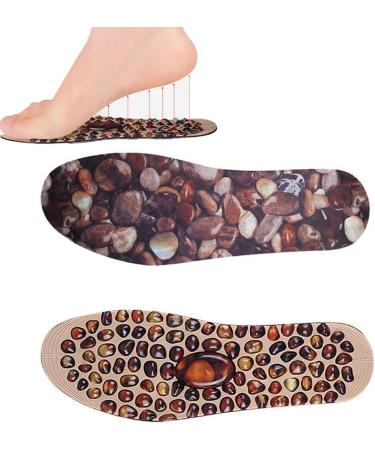 Foot Massage Insoles - Cobblestone Acupressure Reflexology Therapy Insoles for Men & Women | Comfort & Decompression - Buy Online on GoSupps.com