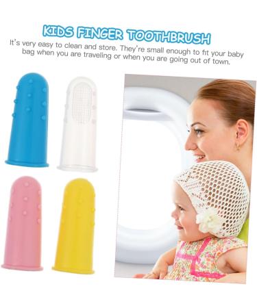 Beavorty 12-Piece Silicone Toothbrush Set for Kids | Infant Oral Care & Cleaning Tools | Gentle Finger Toothbrush & Massage Devices - Buy Online on GoSupps.com