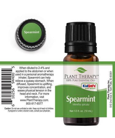 Plant Therapy Spearmint Essential Oil 10 mL - 100% Pure Undiluted Therapeutic Grade | International Shipping Available - Buy Online on GoSupps.com