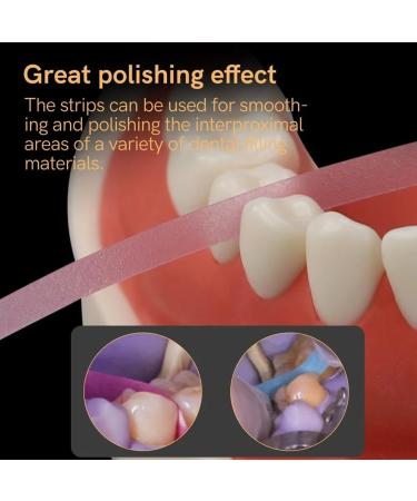 Ultra-Fine Lsojfe Tooth Sandpaper & Dental Polishing Strips - 20 m Interdental Grinding Tool 4mm Width - Buy Online on GoSupps.com