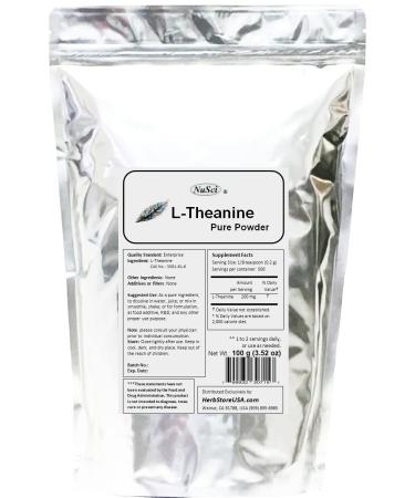 L-Theanine Pure Powder (100 Grams (3.52 oz)) 3.53 Ounce (Pack of 1)