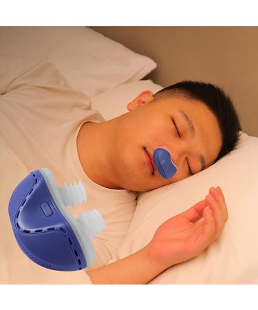 Electric Silicone Anti Snore Device - Blue, Size 60 x 25.2 x 39mm - Stop Snoring, Improve Sleep Quality, Air Purifier and Breathing Aid for Pure Sleep - Buy Online on GoSupps.com