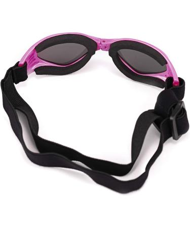 Vevins Dog Goggles Sunglasses for Medium & Large Dogs - UV Protective, Foldable, Adjustable, Waterproof Eyewear in Pink - Buy Online on GoSupps.com