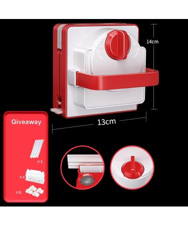 Window Cleaner Wipers Double-Side Glass Cleaner 20-45mm Window Cleaner Glider Washing Brush Equipment Glass Wiper Cleaning Tool for High-Rise and Car Glazed Windows Thickness - Buy Online on GoSupps.com