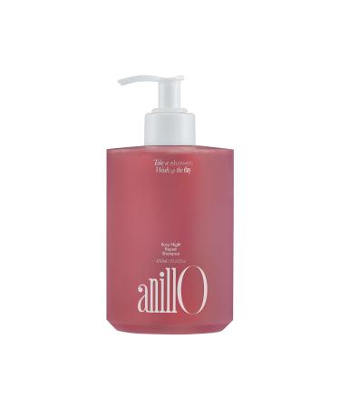 Rosy Night Repair Shampoo Vegan Daily Shampoo with Damask Rose Water Ceramide Complex for Damaged & Dyed Hair Musky Floral Scent Color Safe Silicone Sulfate & Paraben Free (450ml / 15.22 fl. Oz)