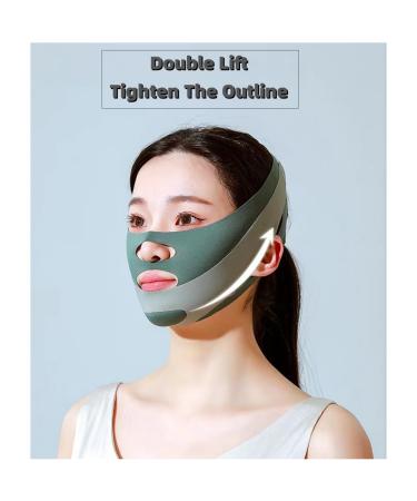 Anti-Wrinkle Face Slimming Mask - Breathable Lifting Bandage for Defined V-Shape - Chin Up Line Reducer (Grey) - Shop Internationally - Buy Online on GoSupps.com
