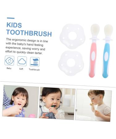 JECOMPRIS Silicone Toothbrush for Kids - Effective Tooth Cleaning Brush & Dental Care Tools (1 Pack Pink) | Essential Accessories for Baby & Child Oral Hygiene - Buy Online on GoSupps.com