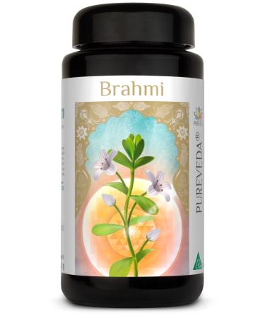 Pureveda Brahmi - from wild collection - daily dose | Brahmi 500mg contains bacosides 20% | without additives - from BIOTIKON