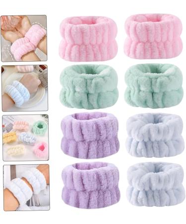 Beavorty 8pi ces Lot de Bracelets pour Laver le Visage lastiques pour Poignets Serviettes R utilisables pour Maquillage et Exercice - Buy Online on GoSupps.com